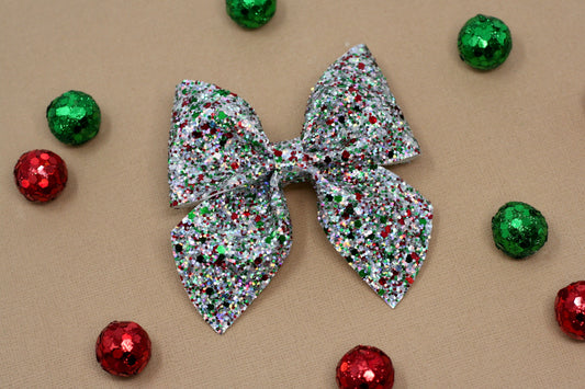 Holly Jolly Glitter Large Giana Bow