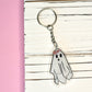 Floral Ghost Acrylic Keychain