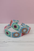 Load image into Gallery viewer, Granny Square Crochet Headband
