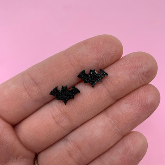 Glitter Bats Acrylic Studs