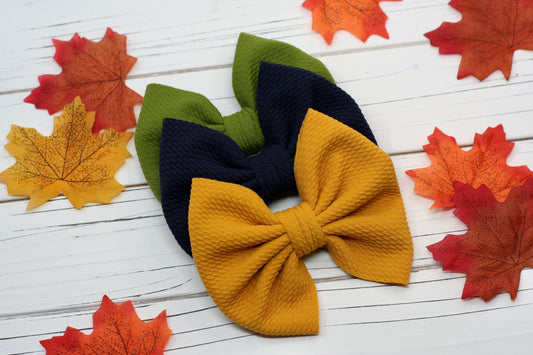 Harvest Solids Capri Bow