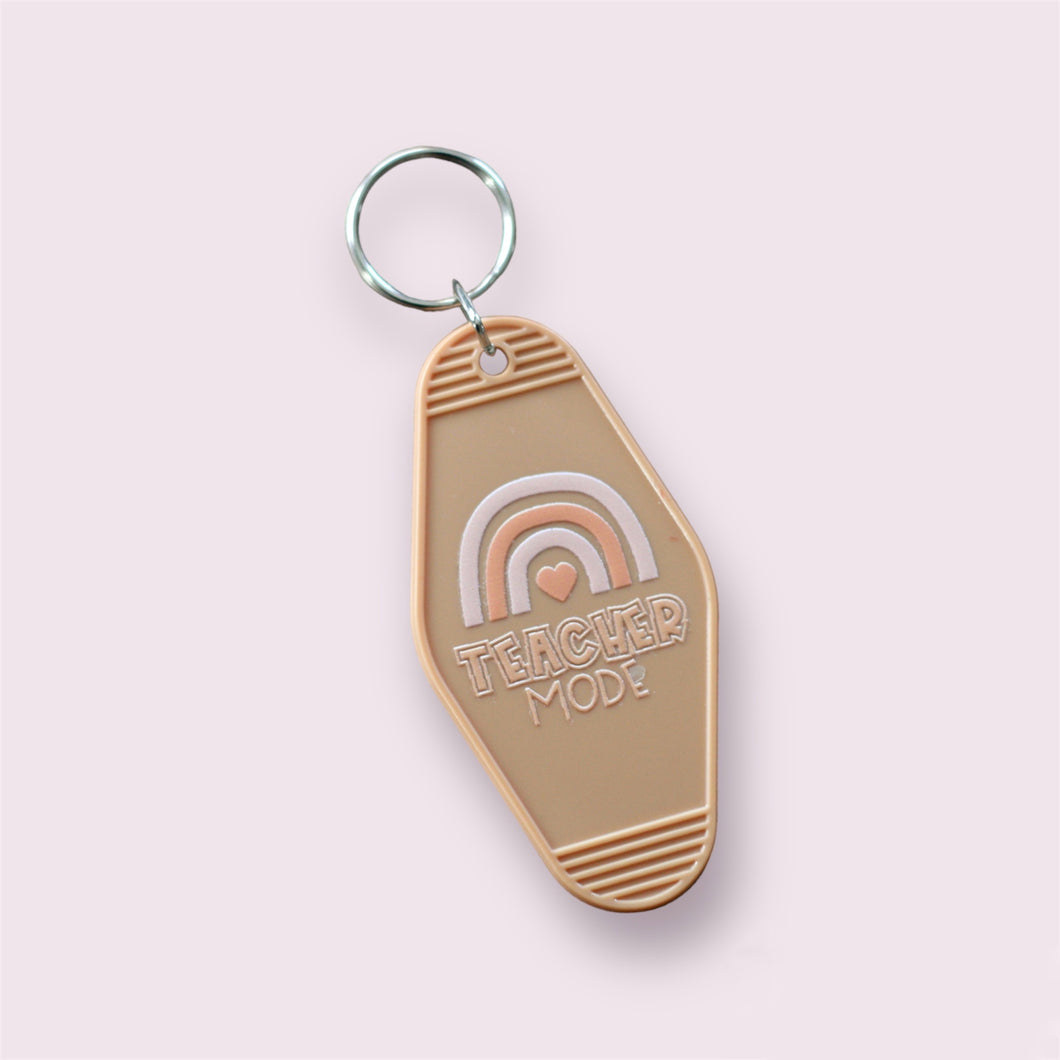 Teacher Mode Motel Keychain