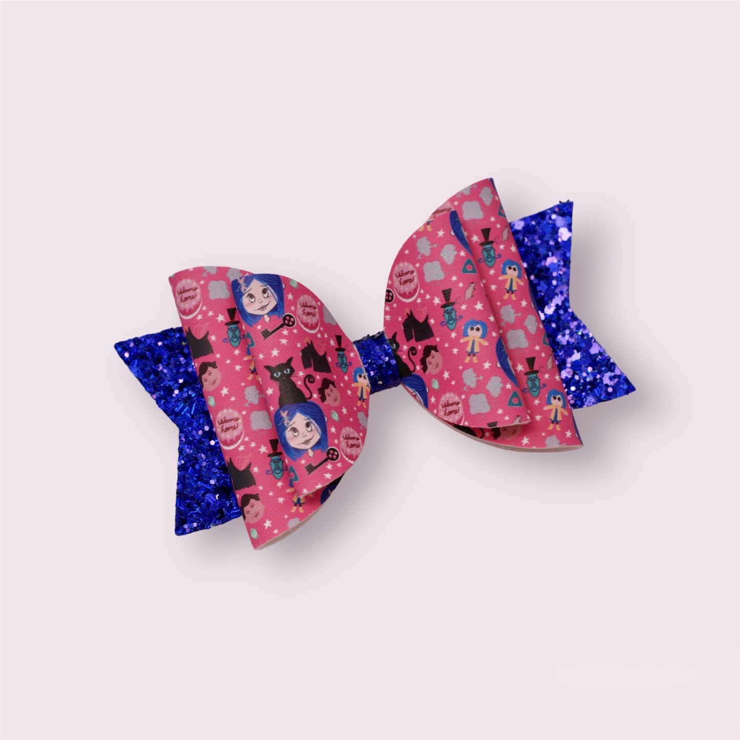 Button Eyed Girl Large Ellie Bow