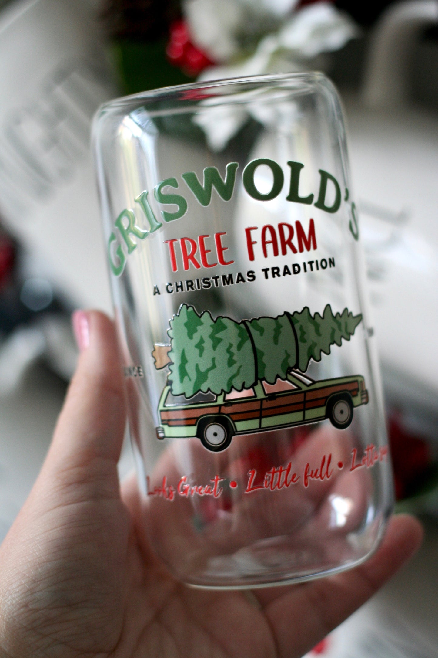 Griswold Tree Farm Glass Can