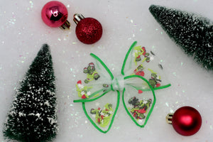 Holiday Whobe Whatee Small Remi Shaker Bow (ALLIGATOR CLIP ONLY)