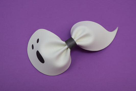 GLOW IN THE DARK Ghostie Shape Bow