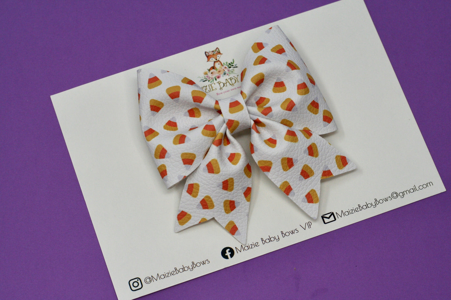 Candy Corn Maizie Bow