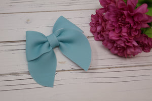 Pastel Solid Gracie Bow (Alligator Clip Only)