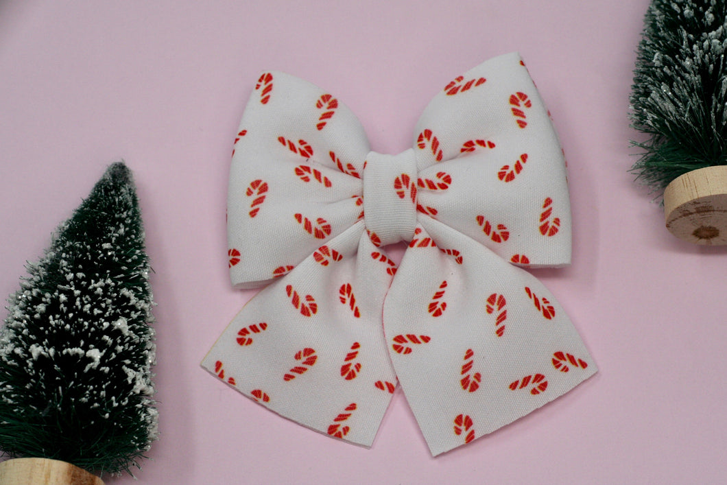 Candy Cane Lily Bow