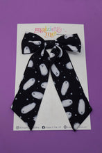 Load image into Gallery viewer, Midnight Ghosts Medium Coquette Bow (Alligator Clip Only)
