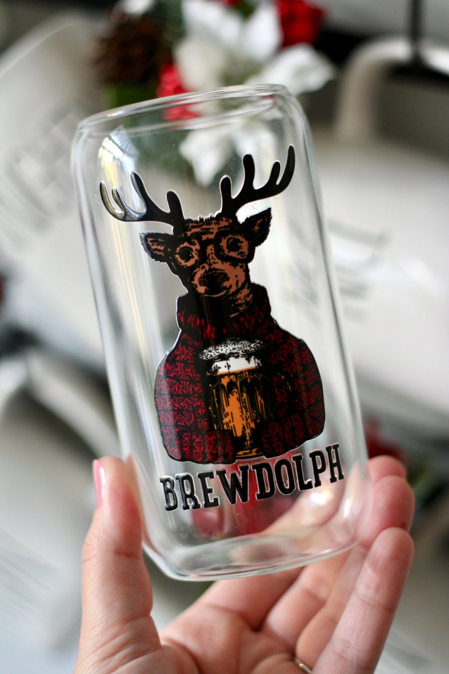 Brewdolph Glass Can