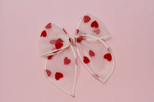 Tulle Hearts Medium Remi Bows