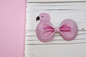 Flamingo Floatie Shape Bow