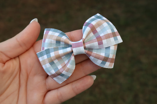 Cozy Autumn Plaid Jayme Bow