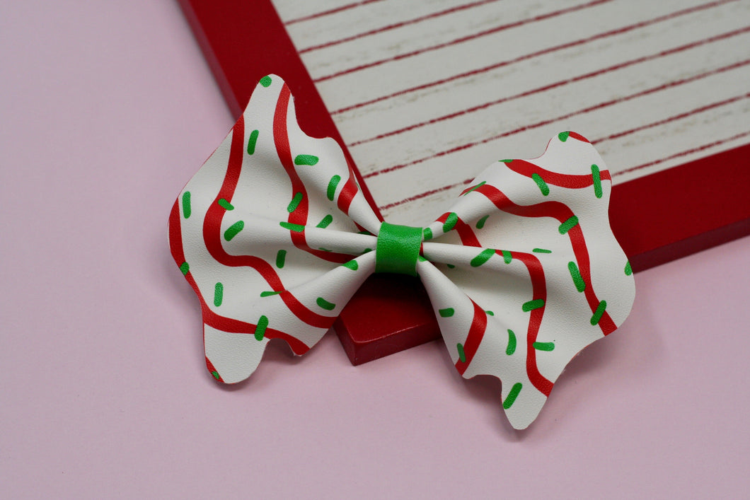 Christmas Tree Cakes Shape Bow