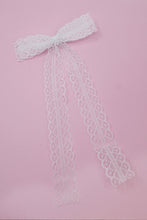 Load image into Gallery viewer, Lace Skinny Coquette Bow (Alligator Clip Only)
