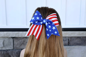 Stars & Stripes Briar Bow (Alligator Clip Only)