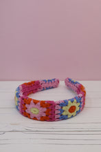 Load image into Gallery viewer, Granny Square Crochet Headband
