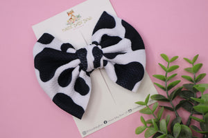 Cow Print Capri Bow