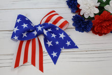 Load image into Gallery viewer, Stars &amp; Stripes Briar Bow (Alligator Clip Only)
