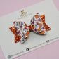 Pumpkin Floral Medium Ellie Bow