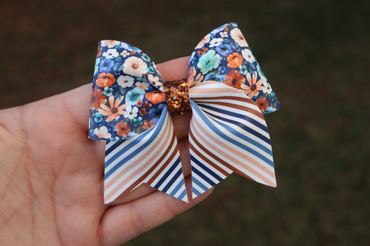 Rust Floral Callie Bow