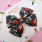 Joyful Christmas Floral Wren Bow