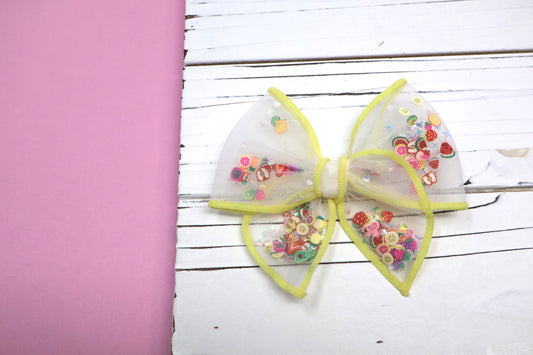 Tutti Fruitti Small Remi Shaker Bow (ALLIGATOR CLIP ONLY)