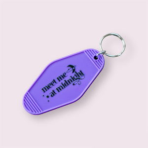 Meet Me at Midnight Motel Keychain