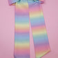 Rainbow Ombré Large Coquette Bow (Alligator Clip Only)