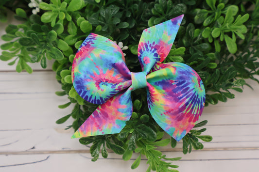 Neon Tie Dye Amya Bow