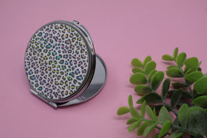 Rainbow Leopard Compact Mirror