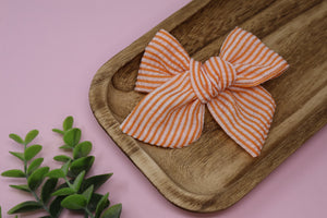 Seersucker Stripes XL Everly Bow