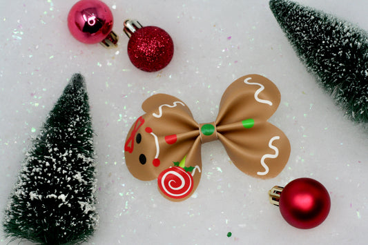 Gingerbread Gal Shape Bow