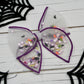 Batty Babe Remi Shaker Bow (ALLIGATOR CLIP ONLY) (Glow in the Dark Stars)