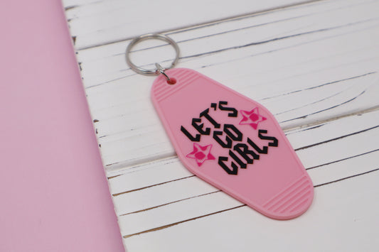 Let’s Go Girls Motel Keychain