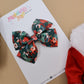 Joyful Christmas Floral Wren Bow