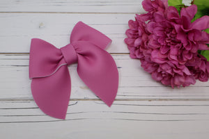 Pastel Solid Gracie Bow (Alligator Clip Only)