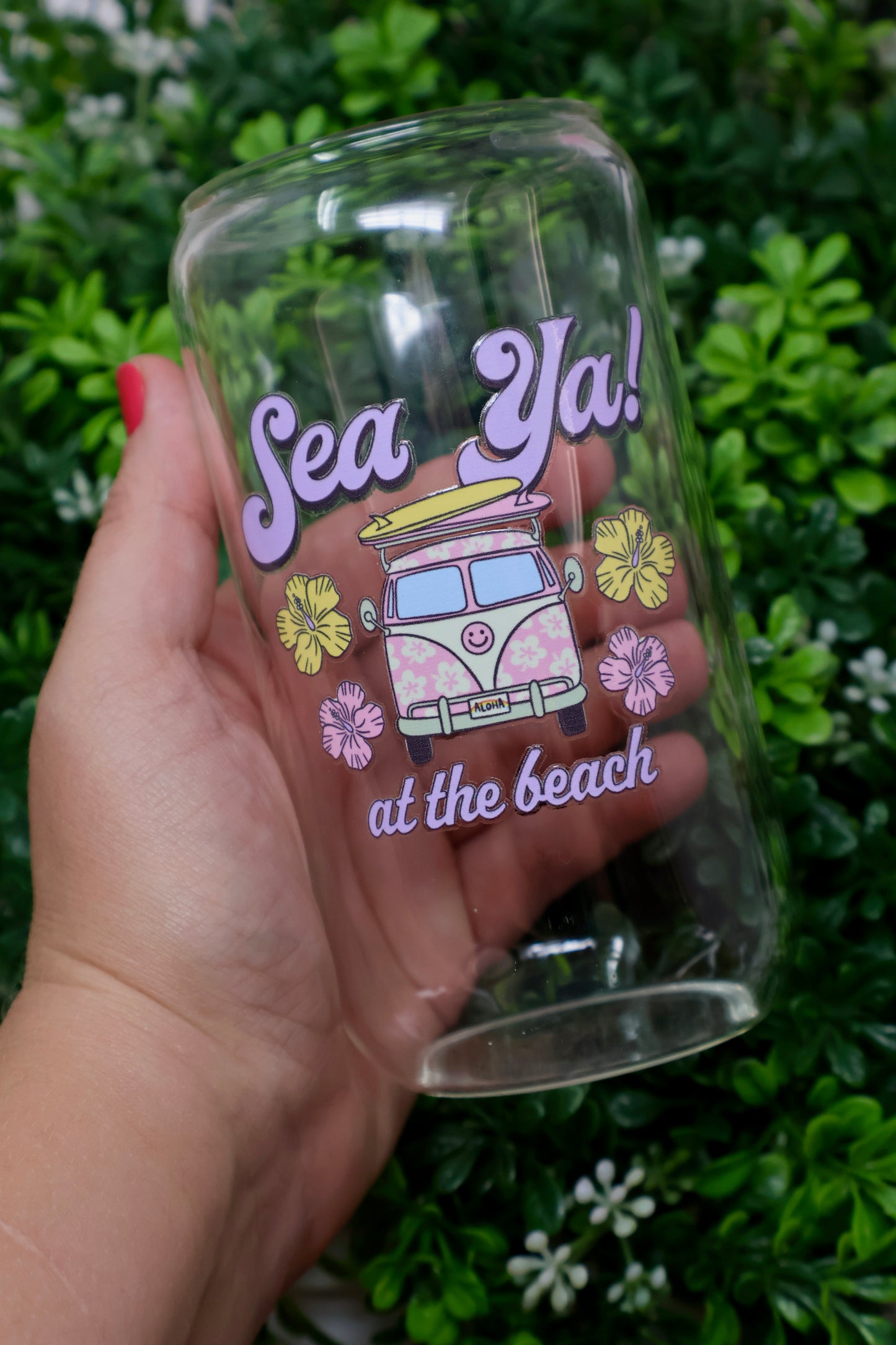 Sea Ya at the Beach Glass Can