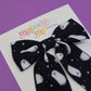 Midnight Ghosts Medium Coquette Bow (Alligator Clip Only)