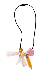 Pretty Pencil Charm Necklace