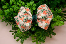 Load image into Gallery viewer, Sweet as Peaches Floral Jayme Bow
