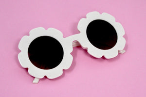 Kids White Flower Sunnies