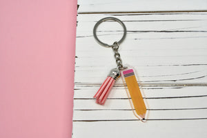 Pretty Pencil Acrylic Keychain