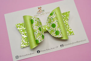 Juicy Lime Large Ellie Bow