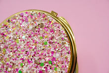 Load image into Gallery viewer, Tropical Fruit Glitter Compact Mirror
