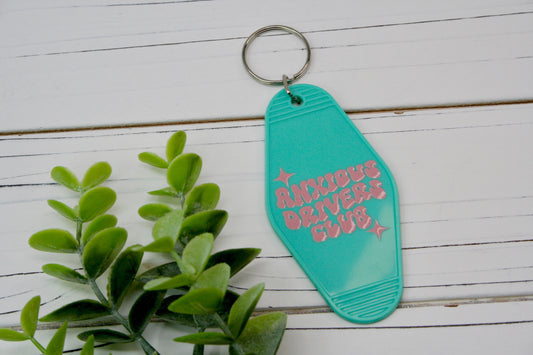 Anxious Drivers Club Motel Keychain