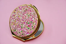 Load image into Gallery viewer, Tropical Fruit Glitter Compact Mirror
