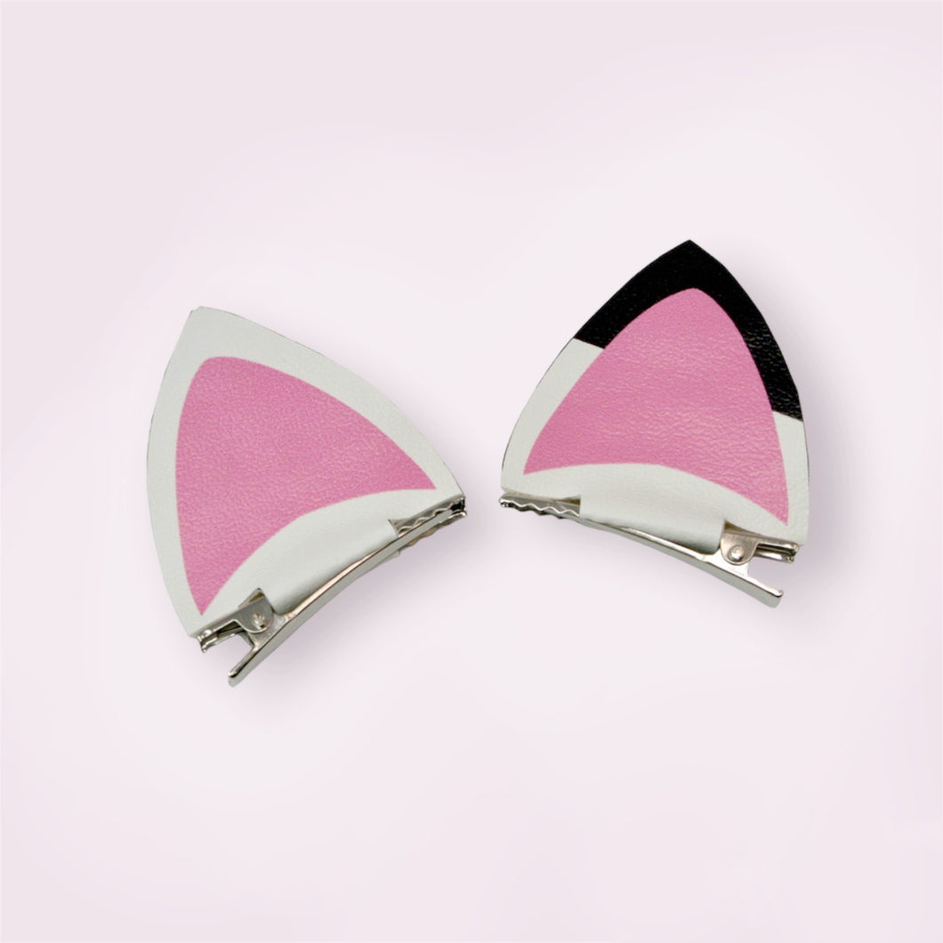 Panda Kitty Ear Piggy Clip Set