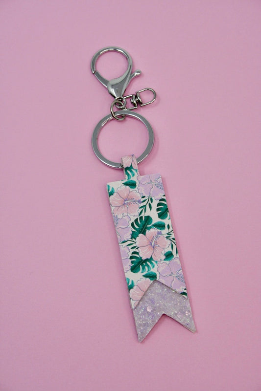 Island Hibiscus Keychain